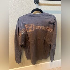 Disney world spirit jersey, brown sequins, size S